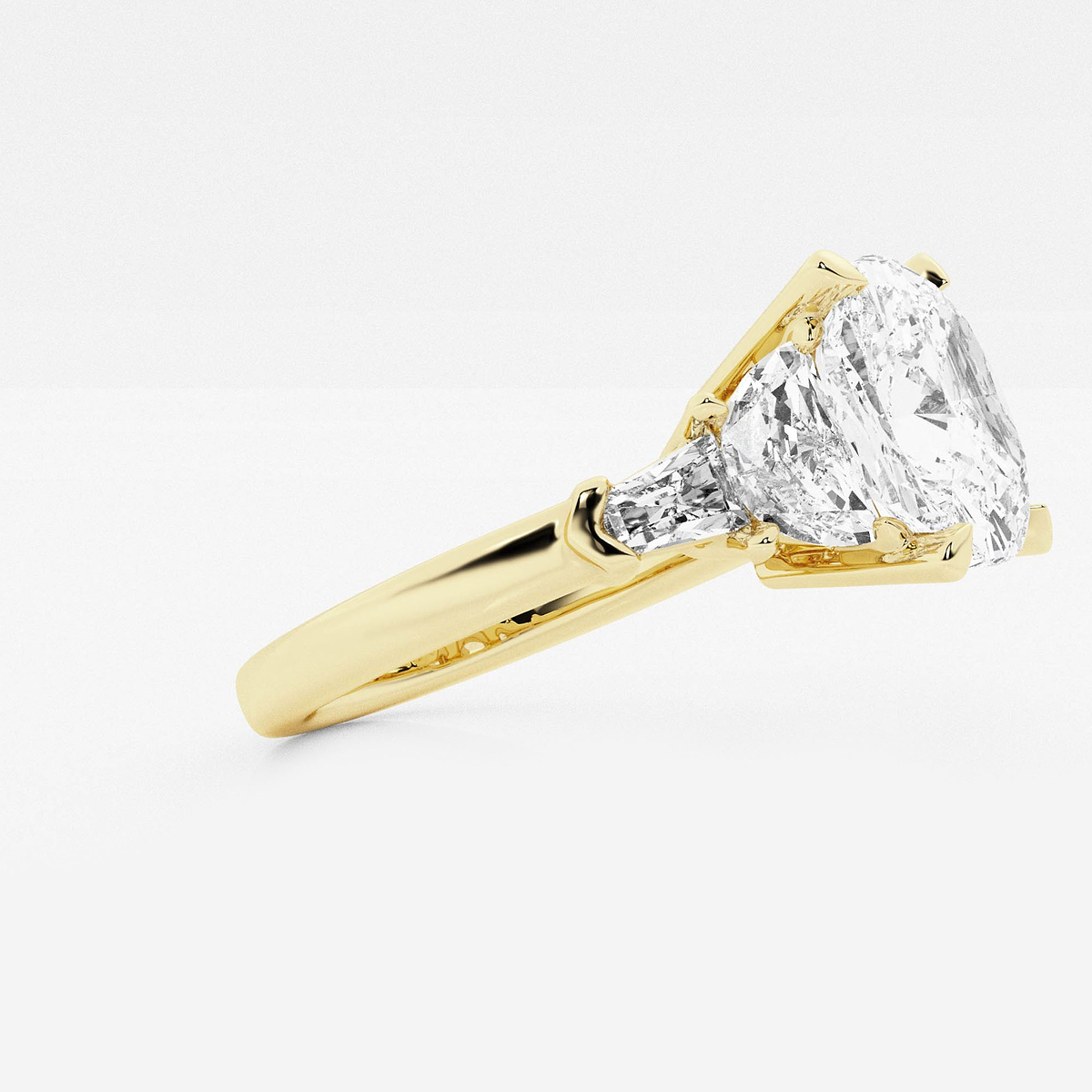 Additional Image 1 for  4 1/3 ctw Cushion Lab Grown Diamond Engagement Ring